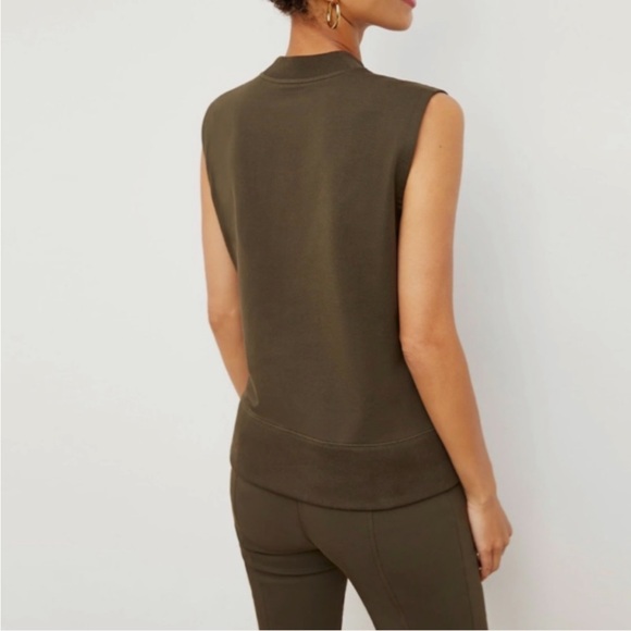 M.M. Lafleur The Toni Top Light French Terry Tank Green Size S NWOT - Picture 1 of 5